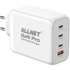 ALLNET maitinimo blokas PSU-GaNPD-USB-1A3C-200W — 200 W GaN USB įkroviklis, 1× USB-A, 3× USB-C