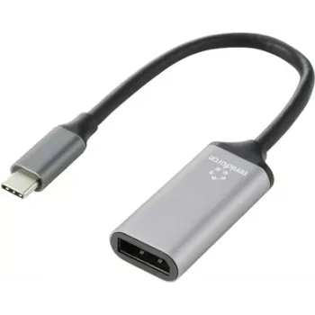 Renkforce RF-5397866 vaizdo kabelio adapteris 0,15 m DisplayPort USB-C juodas - sidabrinis (RF-5397866)