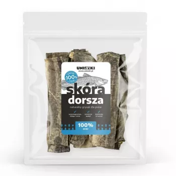 UNISZKI menkės oda – skanėstas šunims – 100 g