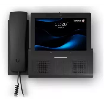 IP telefonas UBIQUITI G3 Touch Wall — 7 colių 1280×800 ekranas, 32 GB atmintinė, 5 MP kamera, Gigabit Ethernet, Wi‑Fi (802.11a/b/g/n/ac), juoda