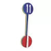 NeXtime klok 2995di Colour Guide, Ø 60 cm, sieninis, daugiaspalvis