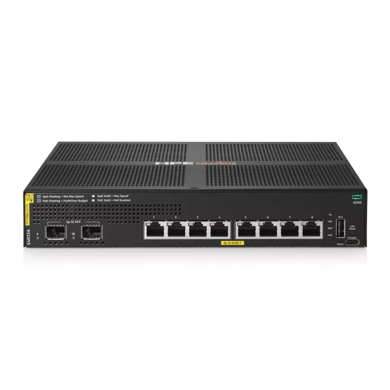 Switch Aruba Networking 6000 8G Class4 PoE 2SFP 67W S4R23A