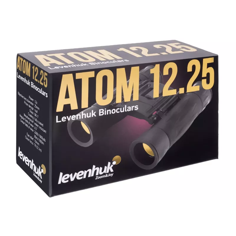 Levenhuk Atom 12x25 binoklis Roof juodas