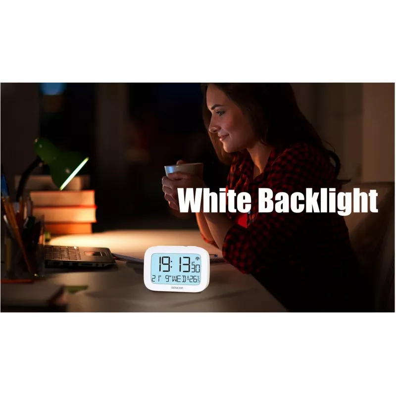 Skaitmeninis žadintuvas SENCOR SRC 2200 su LED ekranu ir atsarginiu baterijos maitinimu