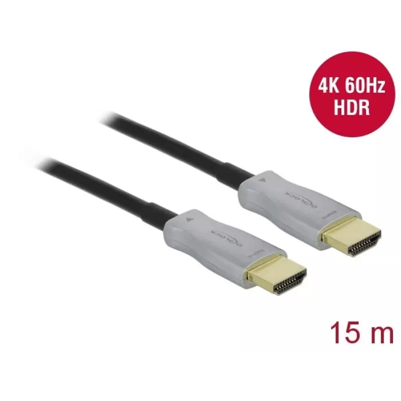 Aktyvus optinis kabelis HDMI DeLOCK 85012 4K 60 Hz 15 m