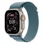Išmanusis laikrodis „Apple Watch Ultra 3“ GPS + Cellular 49 mm natūralaus titano korpusas su šviesiai mėlynu „Alpine Loop“ dirželiu (mažas)