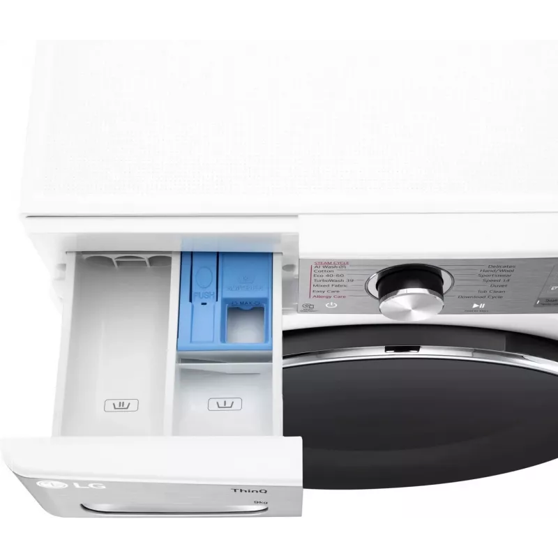 LG F2WR909P3W Skalbimo mašina, 9kg, 47.5cm, 1200RP