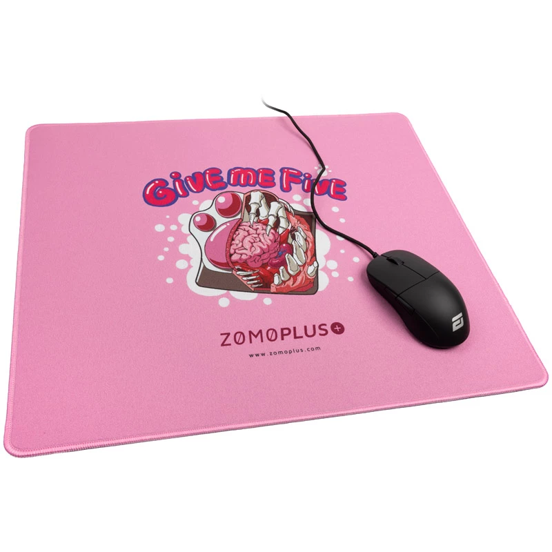 ZOMOPLUS Give Me Five žaidimų pelės kilimėlis, 500x420mm - rožinė
