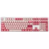 Ducky One 3 Gossamer Pink klaviatūra, skirta žaidimams, USB, JAV anglų, rožinė, balta