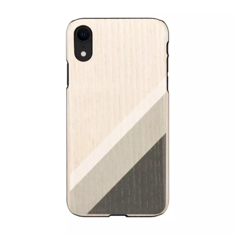 man and wood telefono dėklas iPhone XR pilka kostiuminė juoda — apsauginis dėklas