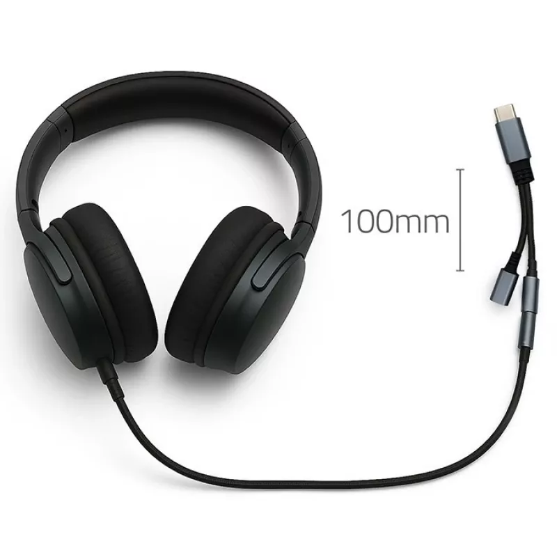 Adapteris 2-in-1 USB-C USB-C 3,5 mm lizdas PD 15W