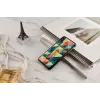 Telefono dėklas iKins, skirtas iPhone XS Max — mozaikinis raštas, juodas