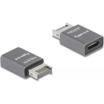 Adapteris DeLOCK 67234 USB Type-E į USB Type-C pilkas