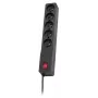 Maitinimo ilgintuvas Lestar 1,5 m juodas su jungikliu ir indikatoriumi, 10 A, 250 V, 460 W