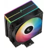 Ventiliatorius DeepCool AG400 BK ARGB V2 120 mm Juoda — 120 mm hidraulinio guolio procesoriaus aušintuvo ventiliatorius, kelių lizdų palaikymas