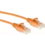 ACT oranžinis 2 m LSZH U/UTP CAT6 duomenų centro plonas komutacinis kabelis su užfiksuotais RJ45 jungtimis