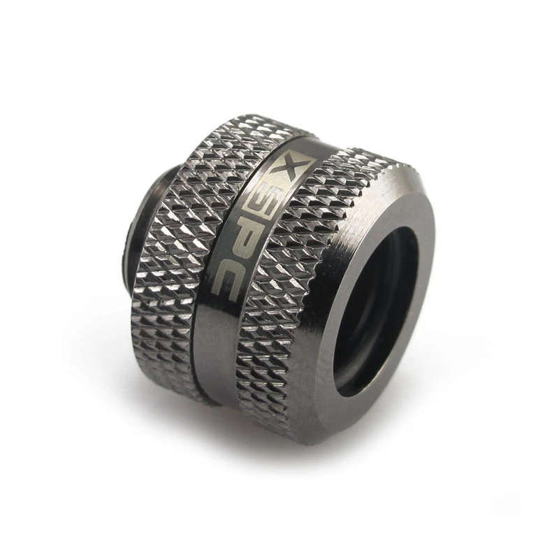 XSPC Connector G1/4 į 14 mm Hardtube, juodas chromas - 8 vienetai