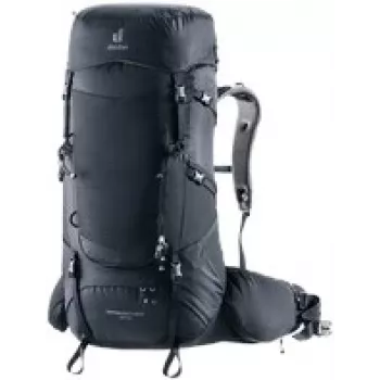 Žygeiviška kuprinė DEUTER Aircontact Core 50+10 — 50+10 l, juoda