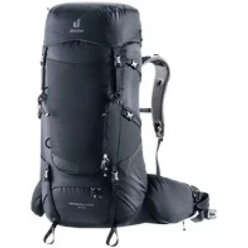Žygeiviška kuprinė DEUTER Aircontact Core 50+10 — 50+10 l, juoda