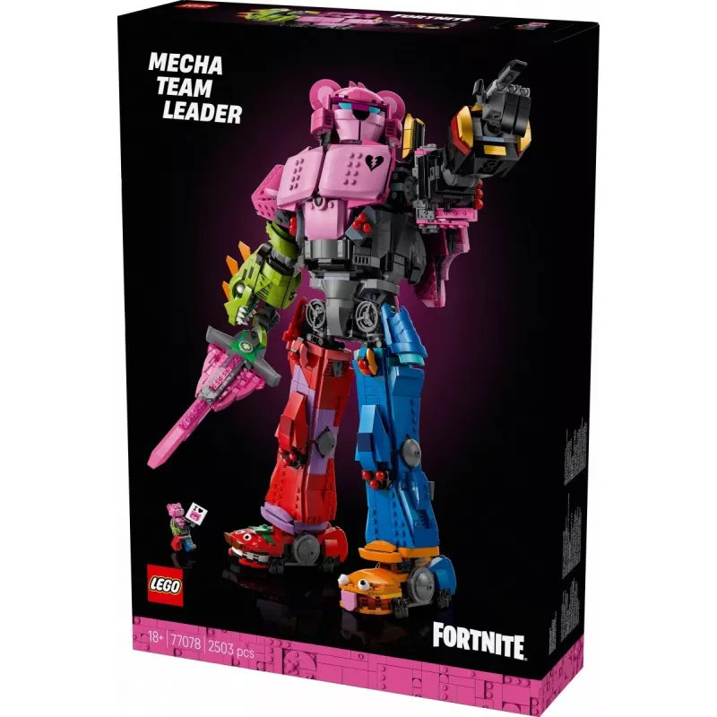 LEGO statybinių kaladėlių rinkinys Team Leader Mechs 77078 — Fortnite, 2503 dalys, 1 minifigūrėlė, 450 mm mecho aukštis