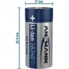 Ansmann 16340 Li-ion įkraunama baterija 850 mAh 3,6 V Micro USB įvestis 1300-0015