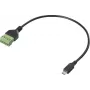Renkforce USB 2.0 adapterio laidas[1x 2.0 kištukas Micro-B - 1x spaustuko jungtis] RF-6443956 30 (RF-6443956)