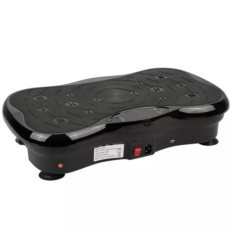 Extralink Vibracinė platforma treniruotėms ir fitnesui Moonwalk Spinmove juoda