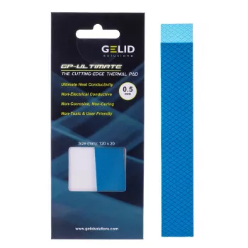 Termo tarpinė Gelid TP-GP04-R-A 120×20×0,5 mm, tankis 3,2 g/cm³, pilka