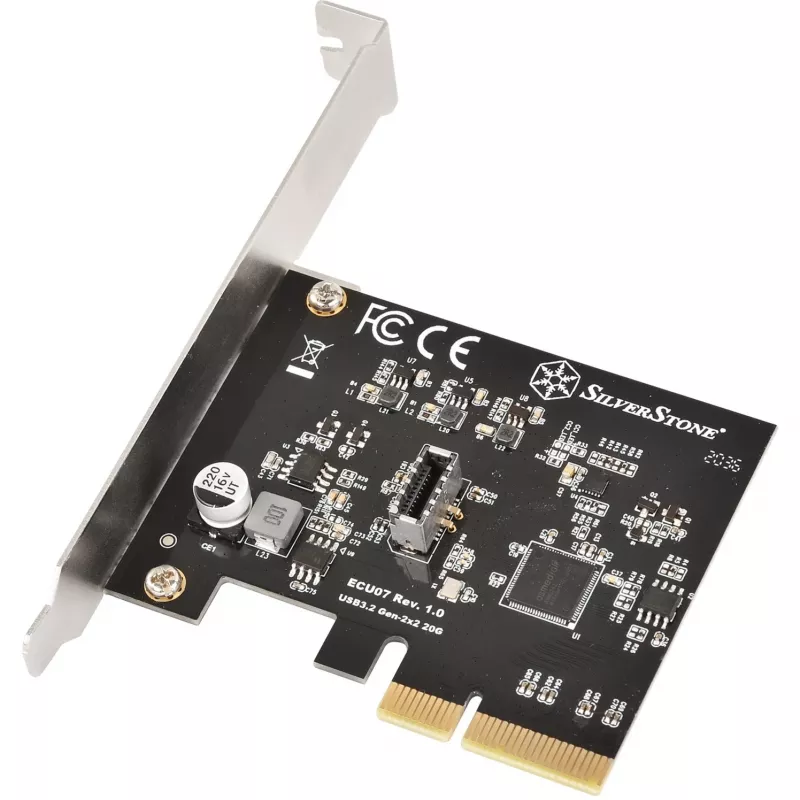 Išplėtimo plokštė SidabrinėSTONE SST-ECU07 USB 3.0 PCIe — PCI Express USB 3.0 adapteris