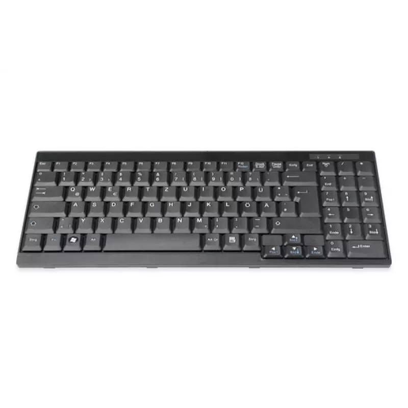 Klaviatūra Digitus DS-72000GE Mini mechaninė QWERTY vokiško išdėstymo