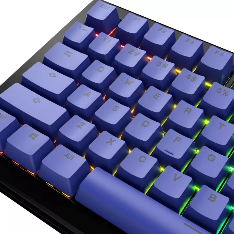 Klavišų rinkinys GLORIOUS GPBT Basics Mana Blue — PBT, ANSI išdėstymas