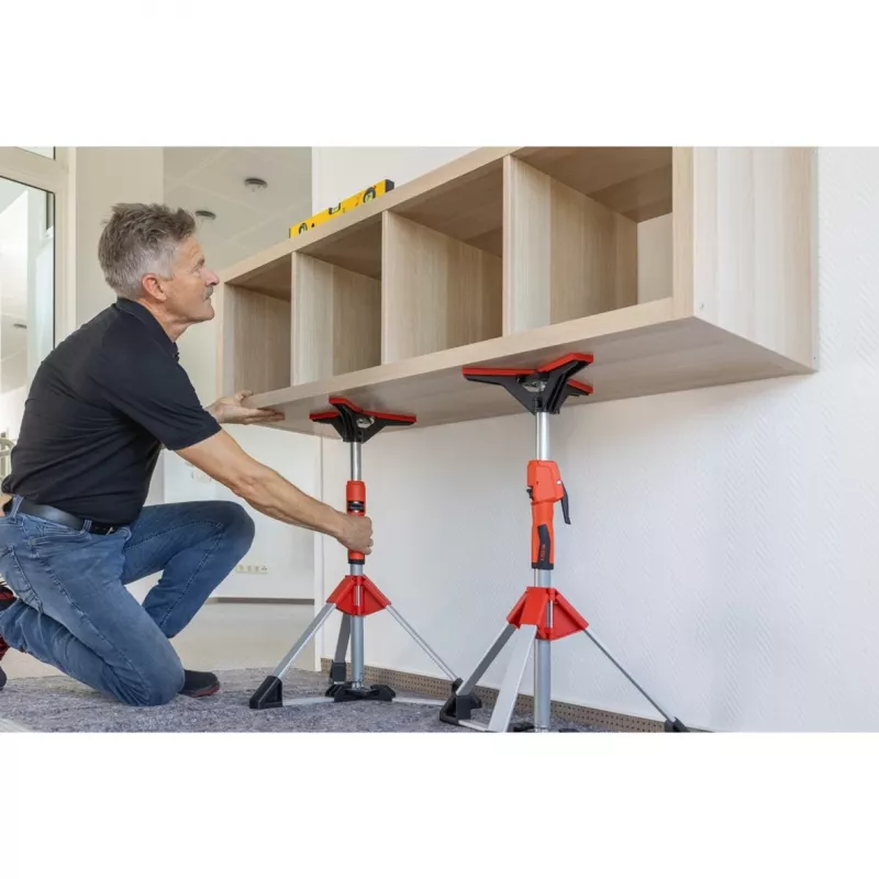 Lubų ir montavimo atrama Bessey STE90 reguliuojama 575–910 mm su siurblio rankena