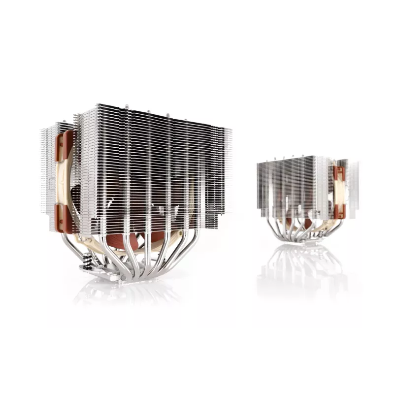 Noctua NH-D15S kompiuterio aušinimo sistema Procesoriaus aušintuvas 14 cm Varis, Metalinis