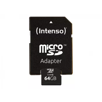 Intenso MicroSD kortelė 64 GB MicroSDXC Class 10
