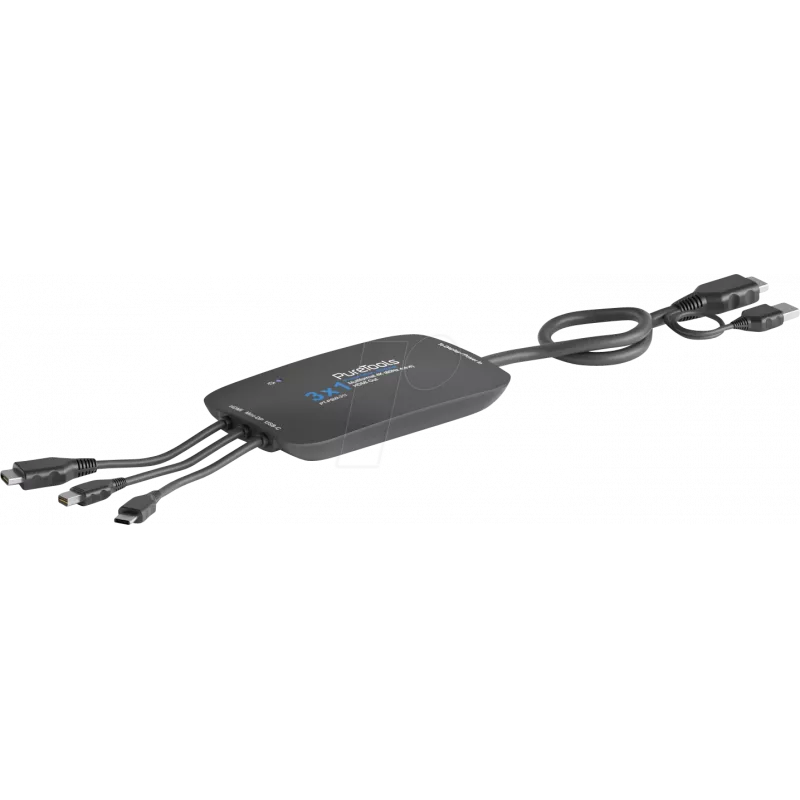 PureLink PT-PSW-31I - USB Type-A - juoda - plastikinė - 60 Hz - 3840 x 2160 - 18 Gbit/s (PT-PSW-31I)