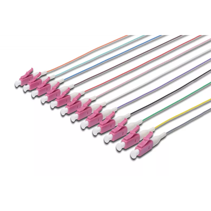 Skaidulinės optijos pigtailai Digitus LC OM4 50/125 µ vienpusis 2 m