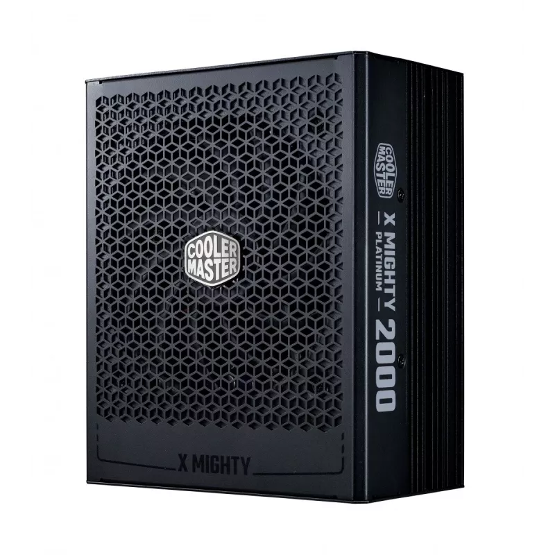 Maitinimo blokas Cooler Master X Mighty Platinum 2000W 230V, ATX 24-pin, 80 PLUS Platinum, juodas, 12 cm ventiliatorius