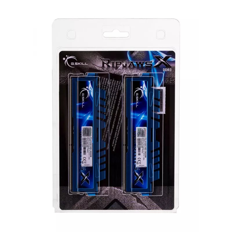 Desktop DDR3 16GB (2x8GB) 2133MHz G.SKILL RipjawsX 240-pin DIMM, 1,6V, CL12, dviejų kanalų, aušintuvas