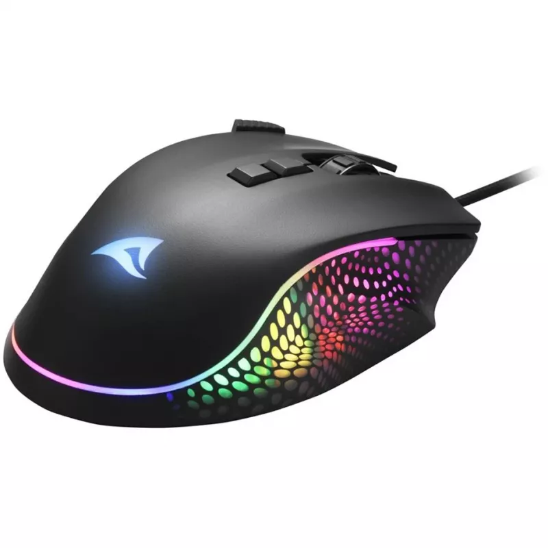 Sharkoon Mouse Shark Force 3 optinė 8 mygtukai 12.800DPI juoda