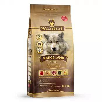 WOLFSBLUT Range Lamb Lamb su ryžiais - sausas šunų ėdalas - 12,5kg