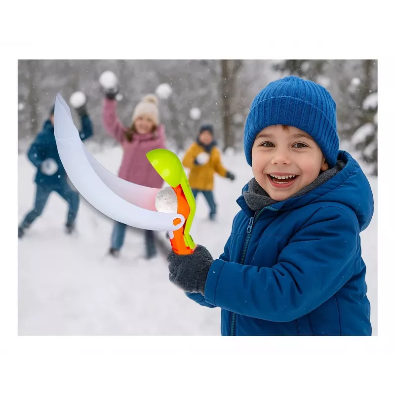 Sniego gniūžčių formuotojas Jamara Snow Play sniego gniūžčių svaidyklė 2in1, įvairiaspalvis, 0,21 kg