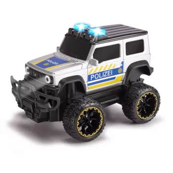 Lietas RC Suzuki Jimny policijos 1:24 mastelio Simba‑Dickie, radijo bangomis valdomas modelis, 1:24