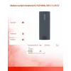 M.2 SSD korpusas SAVIO AK-67 pilkas, USB 10 Gbit/s, vieno M.2 disko palaikymas