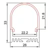 Synergy 21 ALU044-PC profilis (S21-LED-PR20169)