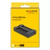 Delock - RGB LED šviesos koncentratorius - 10 prievadų - juodas (64128)