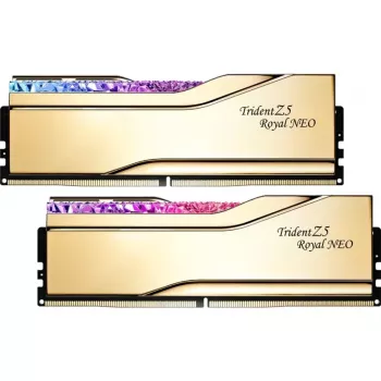 DIMM 32 GB DDR5-6400 (2x 16 GB) Dual-Kit, Arbeitsspeicher gold, F5-6400J3039G16GX2-TR5NG, Trident Z5 Royal Neo, AMD EXPO