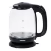 Mesko | Virdulys | MS 1302b | Elektrinis | 2200 W | 1,7 L | Stiklas | 360° besisukantis pagrindas | Juodas