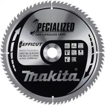 Makita Specialized EFFICUT diskinis pjūklo diskas – medienai, metalui – 305 mm – 80 dantų