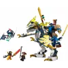 LEGO NINJAGO rinkinys 71843 „Rogue“ mecha drakono raitelis — 584 vnt., 4 minifigūrėlės, 190 mm modelio aukštis
