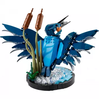 LEGO Icons Kingfisher Bird Set Model Building Kit for Adults to Build with Water Setting Display Stand Great Home and Office Desk Décor Valentine's